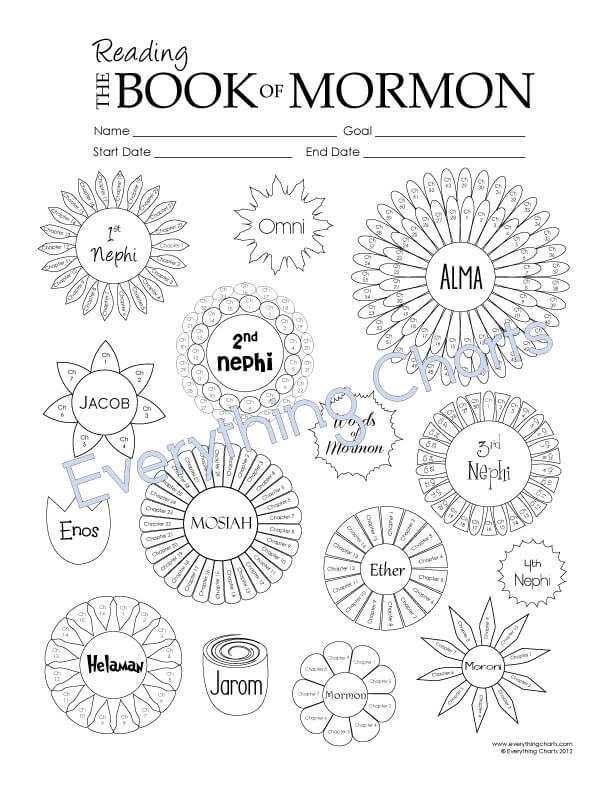 Book of Mormon Reading Chart